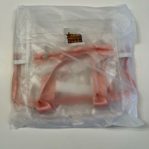 Clear/Transparent Backpack W/ Pink Accents- NWT - Picture 4 of 4